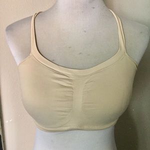 💚 Sports bra tan nude Sz XL racer back style
